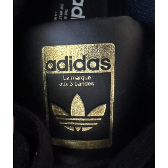 woman's Adidas Originals Superstar Black Size 8 Black & White, Like New - Picture 13 of 16